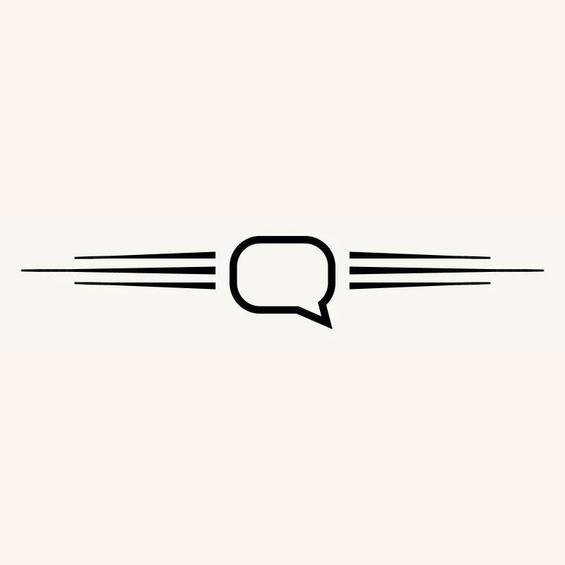 Speech bubble line