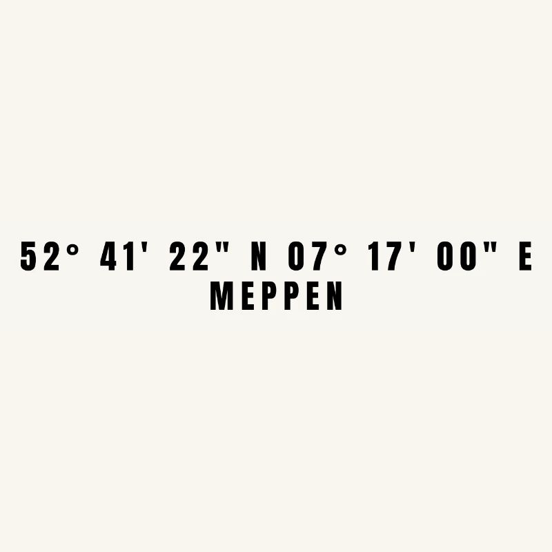Meppen, Lower Saxony Coordinates