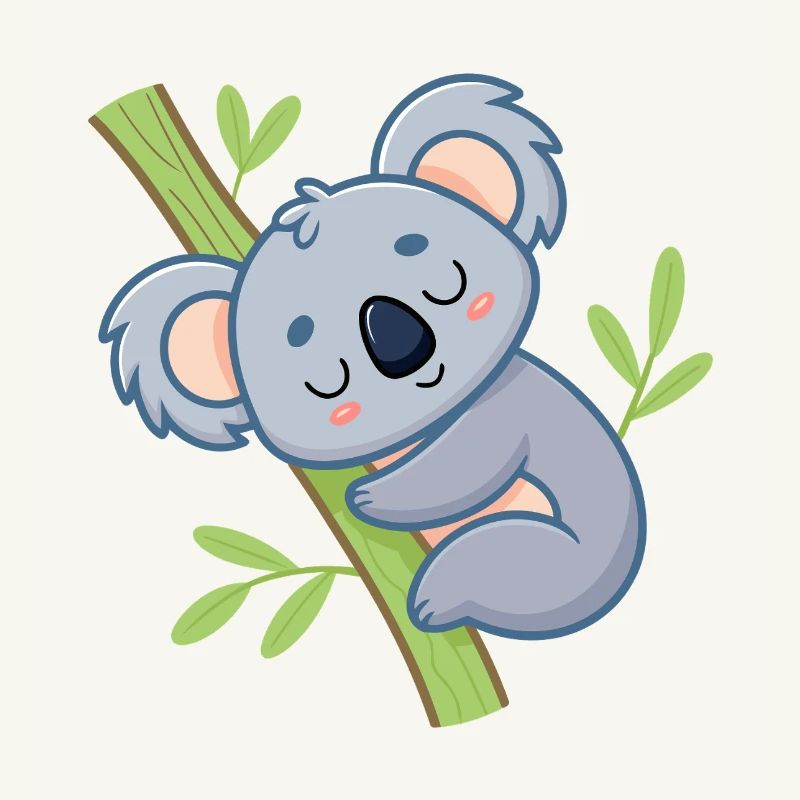 Weiche Ast-Schläfer-Koala