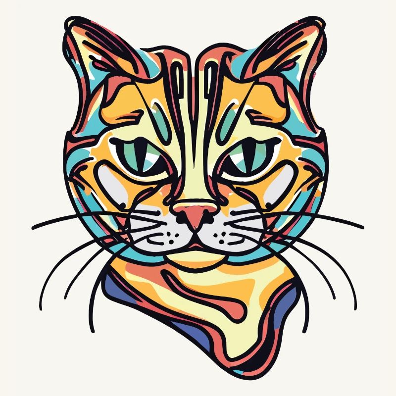 Bunte Katze