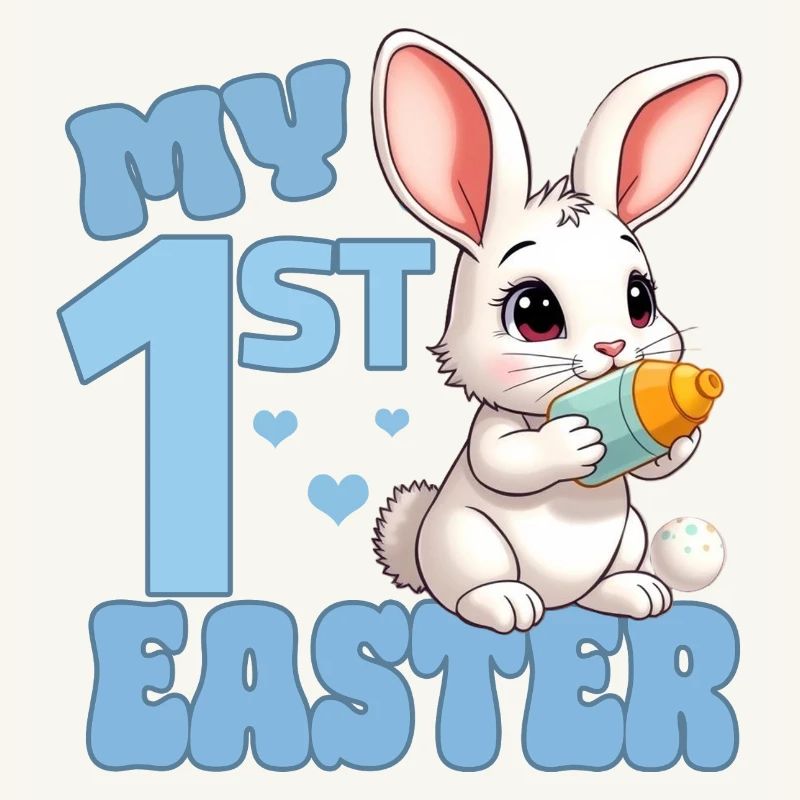 Easter Easter Bunny with Feeding Bottle - First Easter