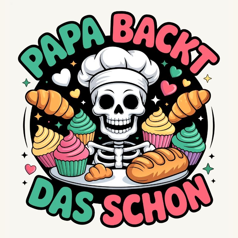 Dad bakes it nicely