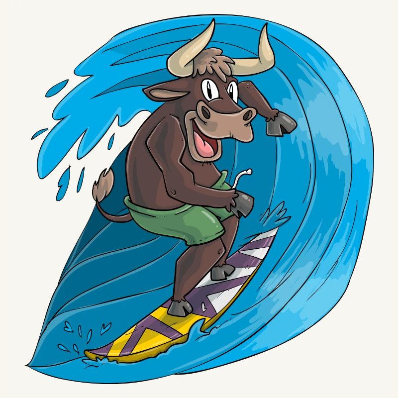 Surfender Stier