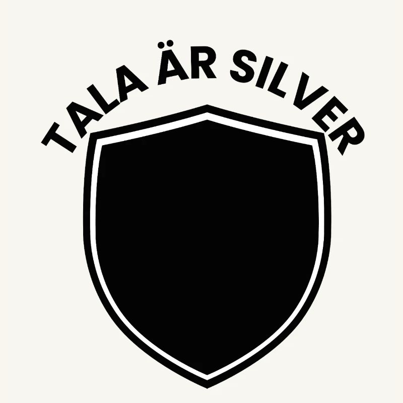 Bouclier d’argent avec thème d’année