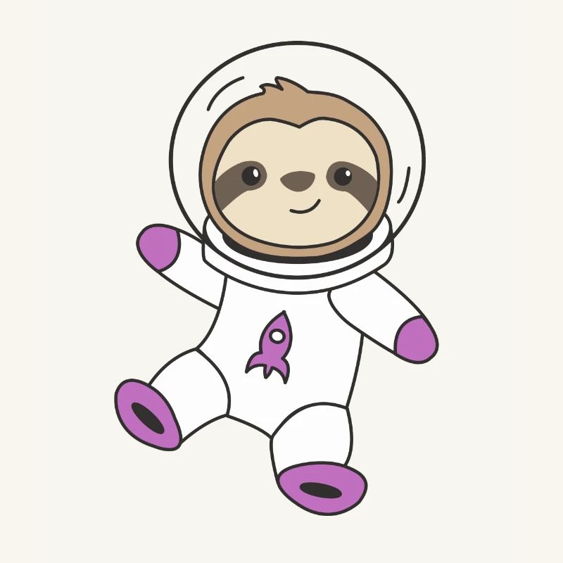 Astronauts Sloth Planet Earth Mars Space