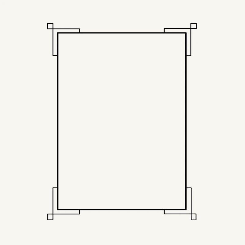 Black border with lines basic text