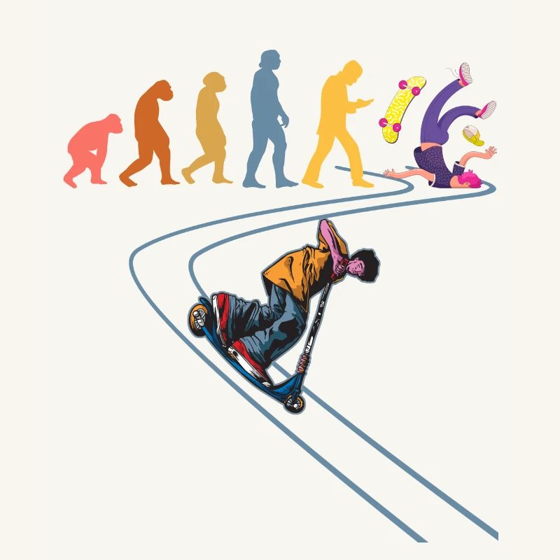 Trottinette cascadeur roller rollers de cascade roller