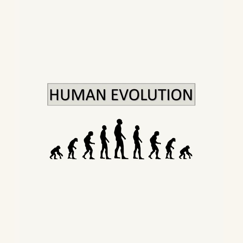 Human Evolution Funny Design