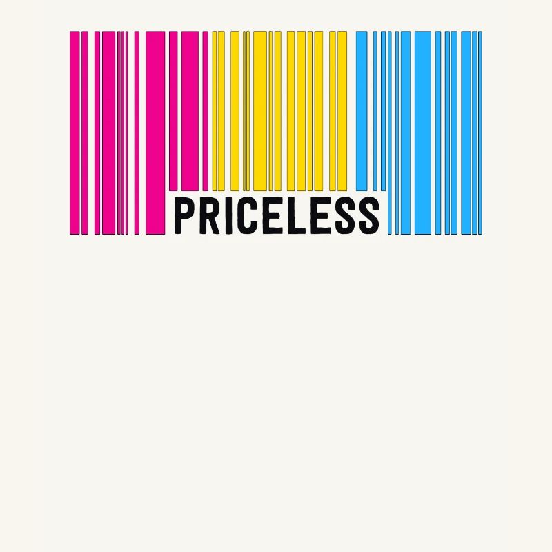 Priceless Pansexual Pride Barcode Subtle Pan