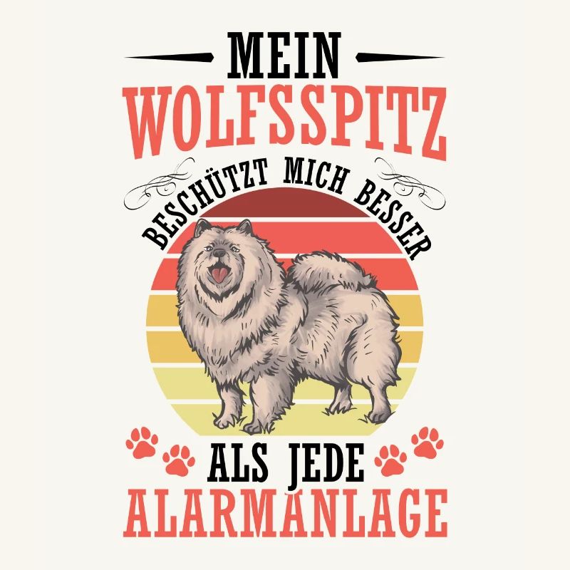 Wolfsspitz protects me German Wolfsspitz