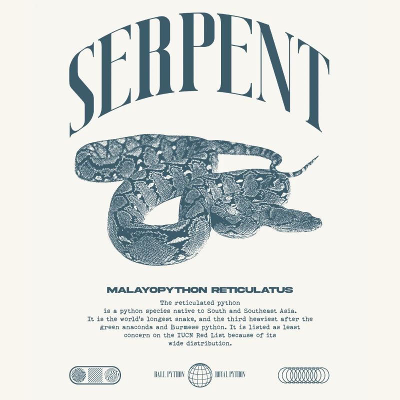 Reticulated Python Reptile Keeper Streetwear