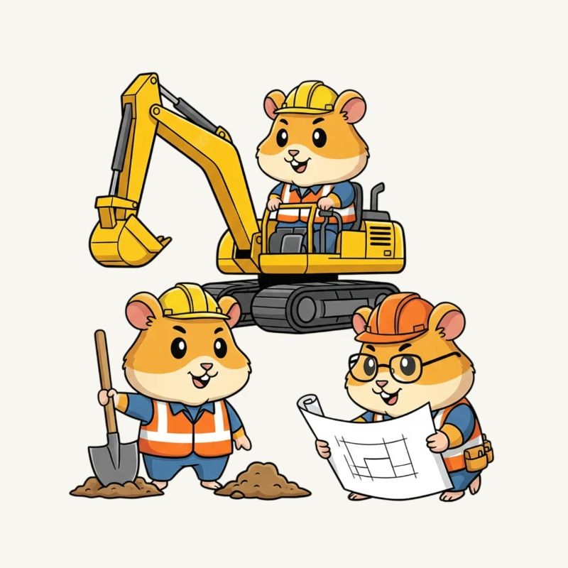 Hamster Construction Worker