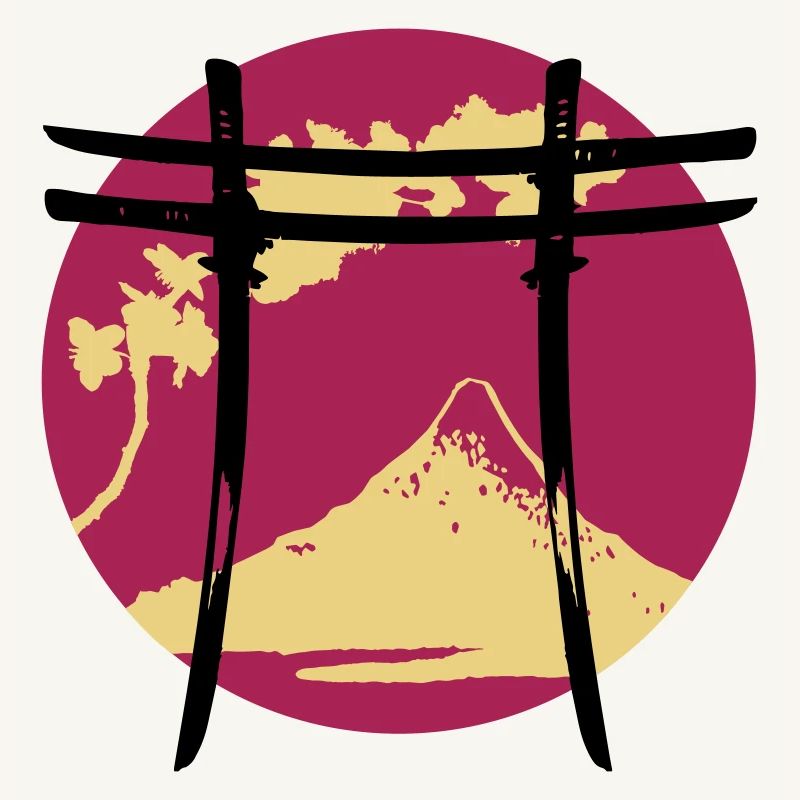Japanischer Bogen Torii