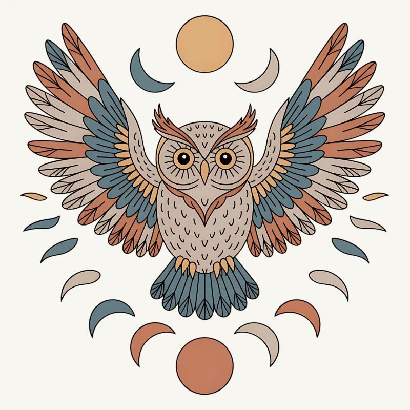 Boho Eule