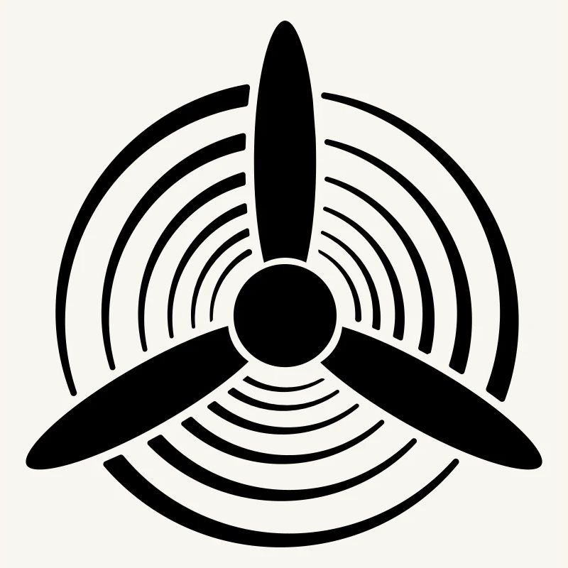 Solid Color Graphic Propeller
