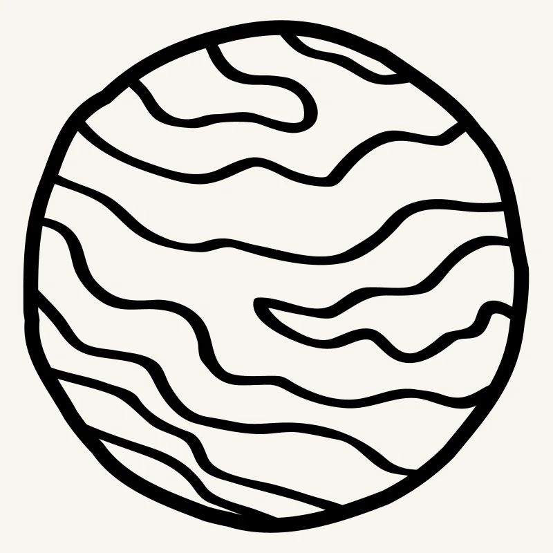 Planète Simple Space Doodle
