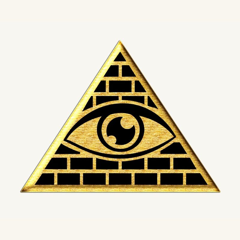 Œil qui voit tout dans le triangle - pyramide