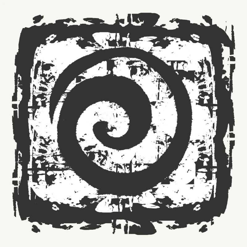 Abstract spiral pattern on vintage background