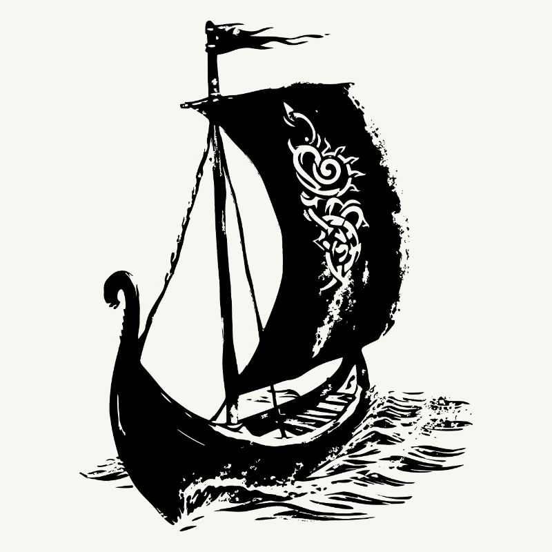Wikinger-Langschiff