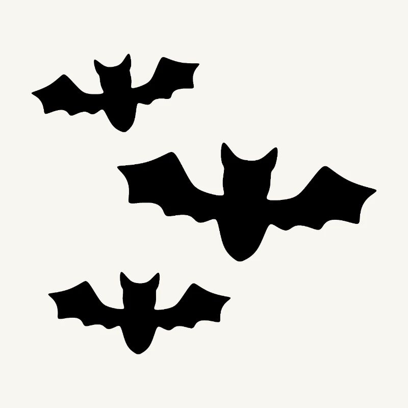 Schwarze Fledermäuse
