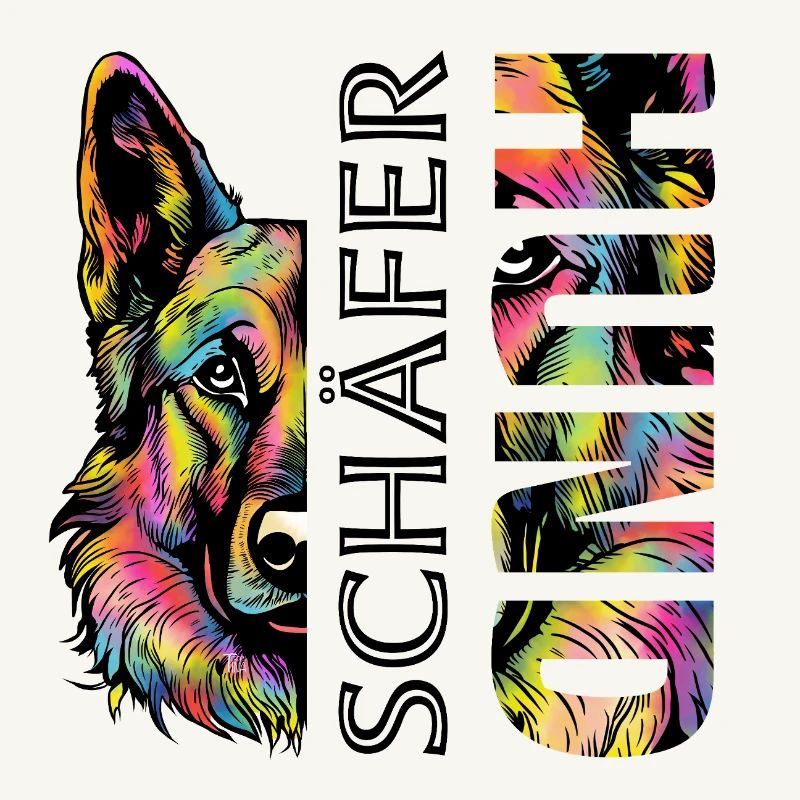 Bunter  Schäferhund