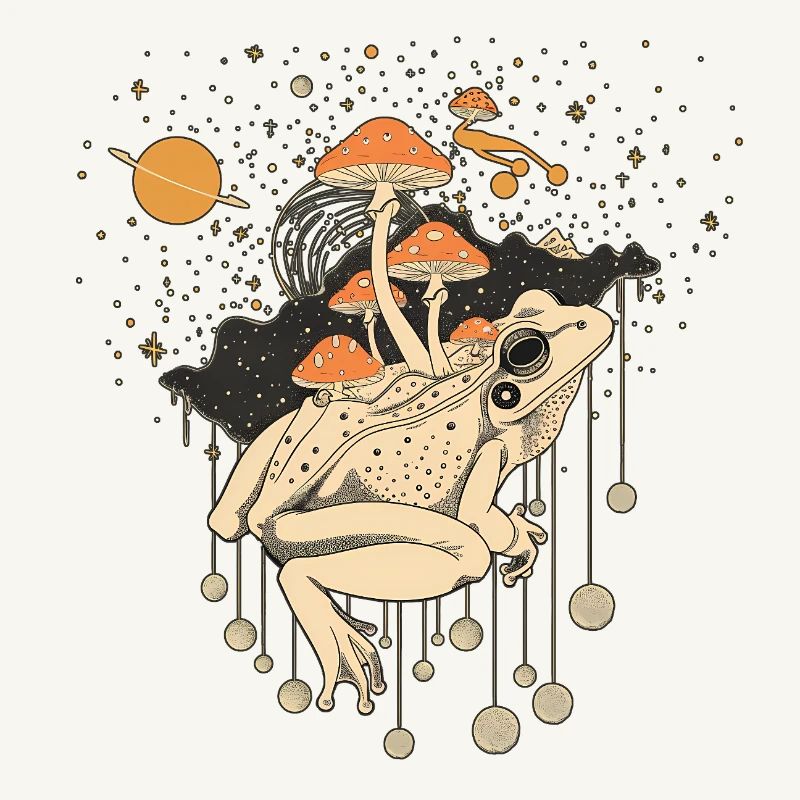 Cosmic Frog & Toadstools in the Universe