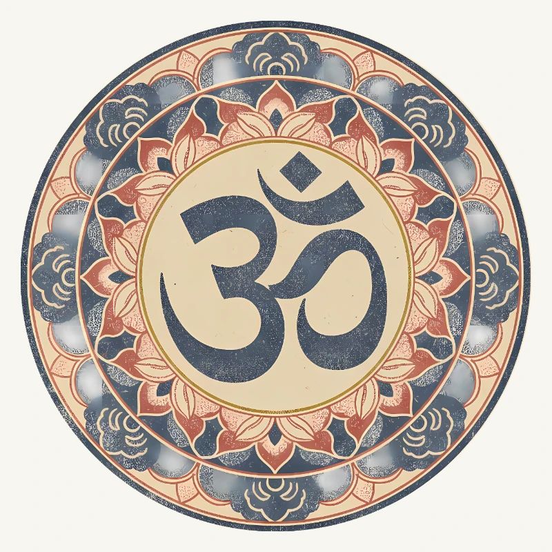 Om Mandala Zen Pattern