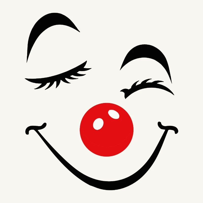 Carnaval du visage de clown joyeux Carnaval Carnaval