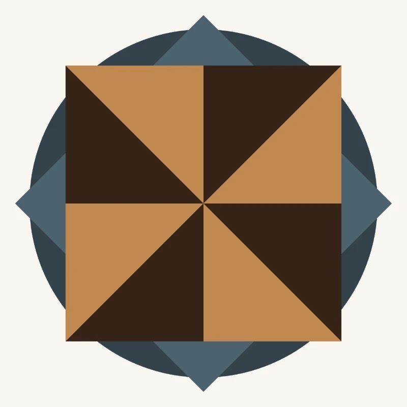 GÉOMÉTRIE DU NOYAU PYRAMIDAL | Œuvres d’art Basic Shapes