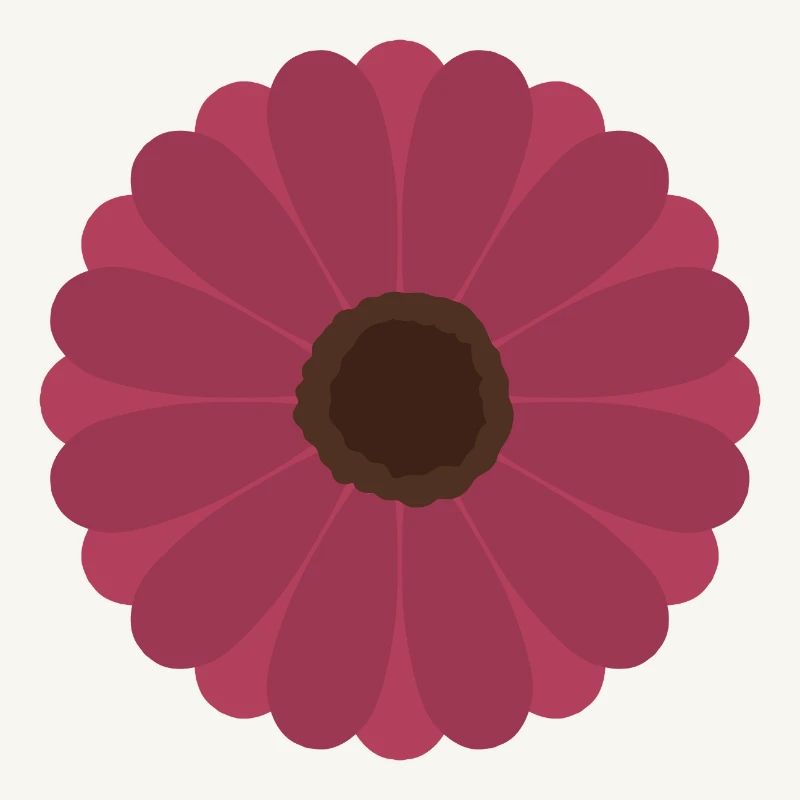Rosa Gerbera-Blütenmuster