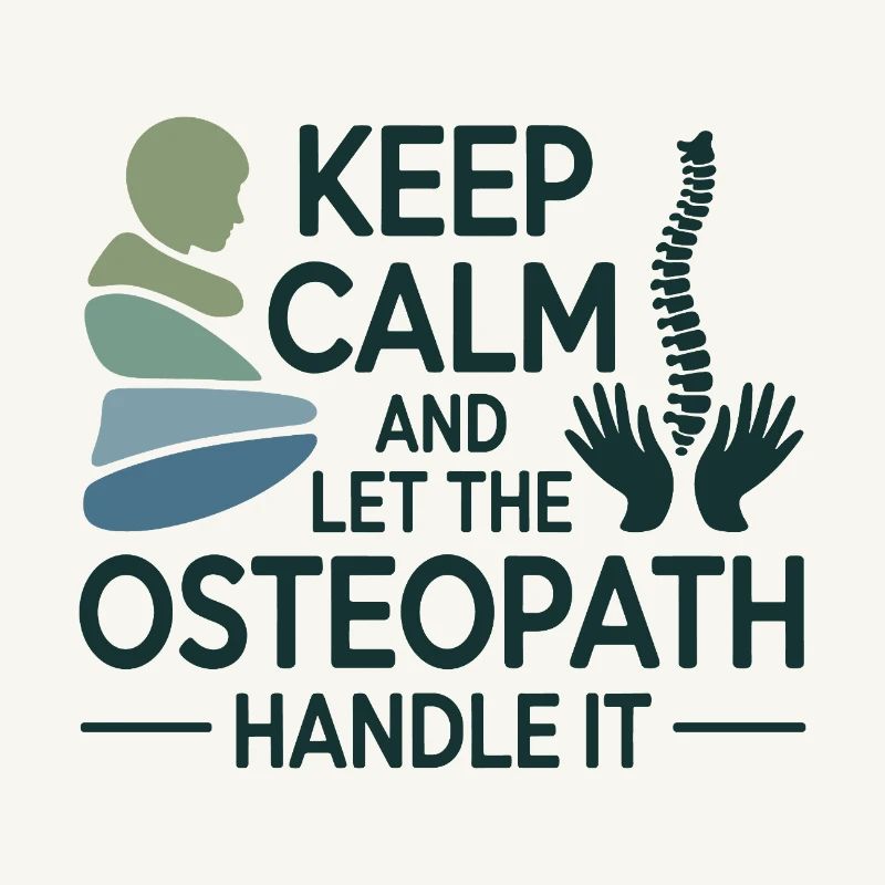Osteopath Bleib ruhig Handle Professionell