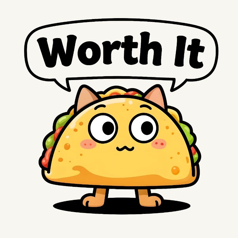 Expressive taco cat – even "Worth It"