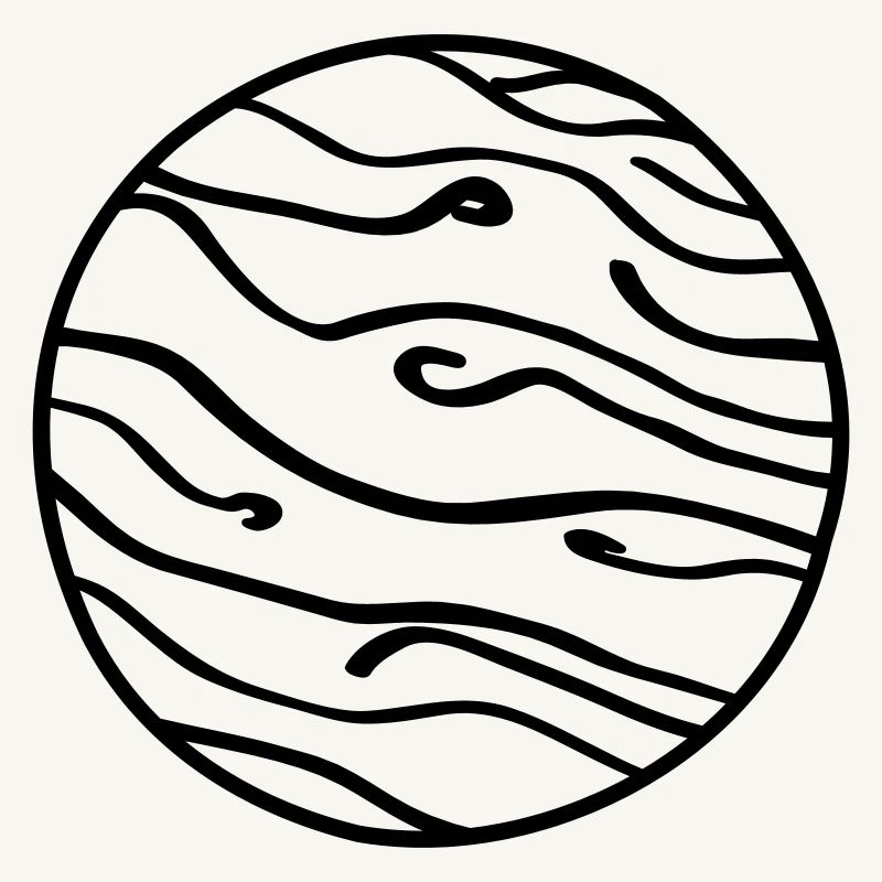 Planète Doodle de l’espace