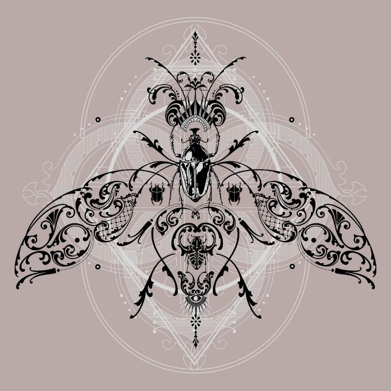 Psychedelic Insects Bug Pattern Ornament