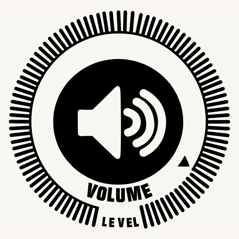 Volume level knob