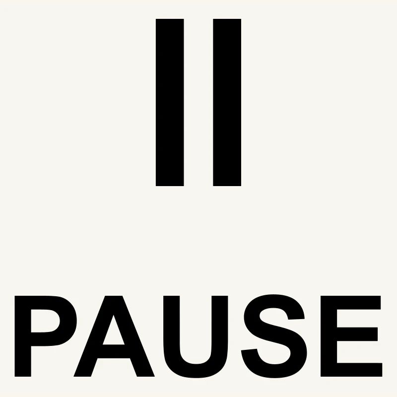 Pause Auszeit Geschenk Statement