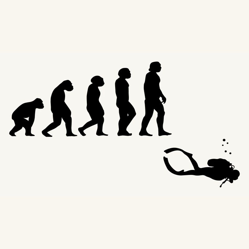 Evolution diving with a device
