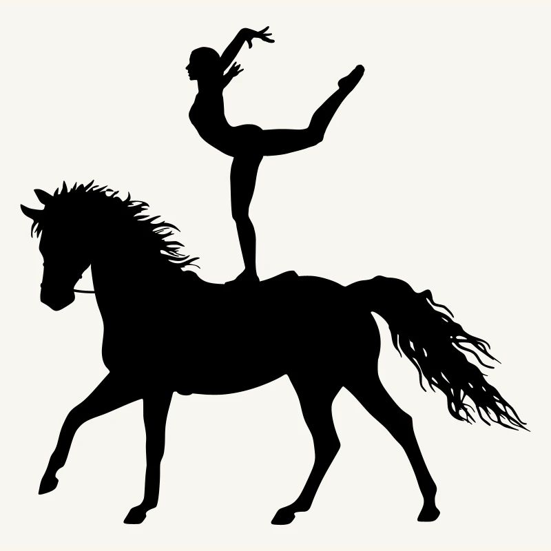 Acrobaties de saut Cheval d’équitation coloré