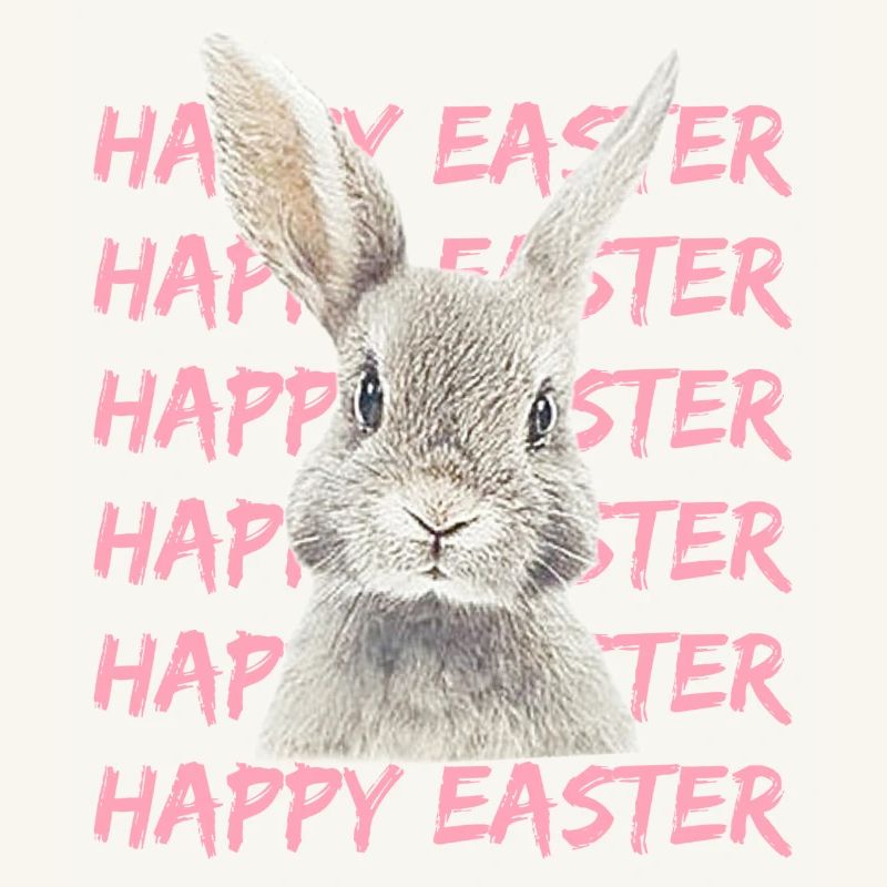 Pastellhase mit Easter-Muster