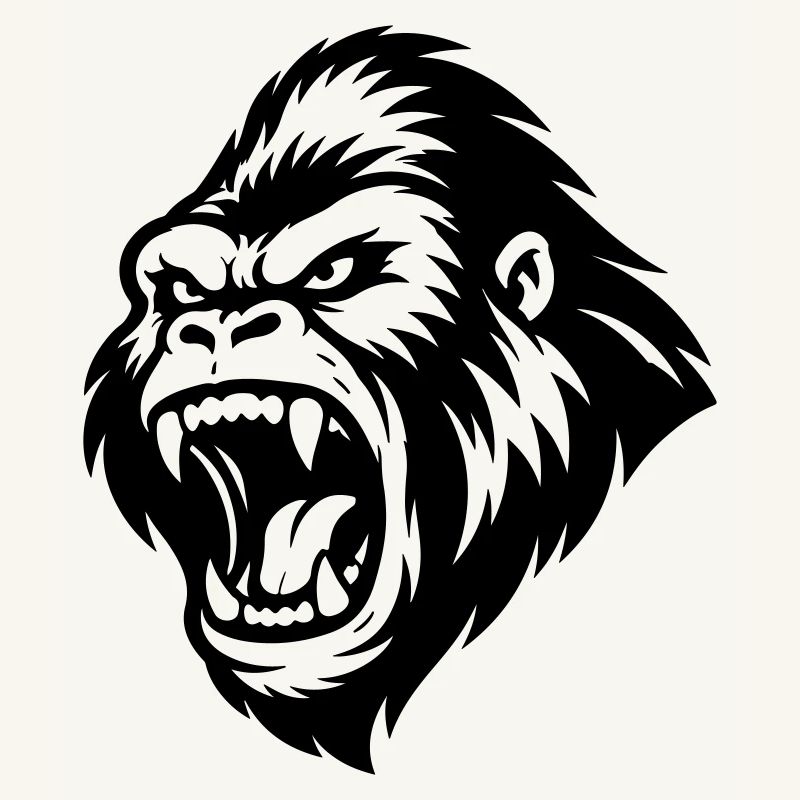 Gorilla Aggressiv