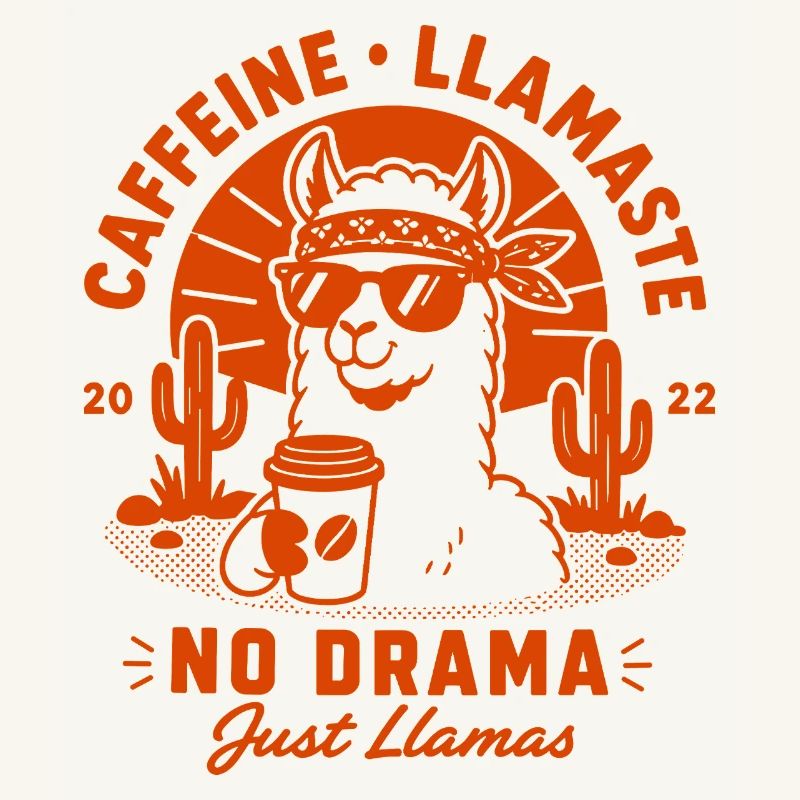 No Prob Llama Chill Spruch
