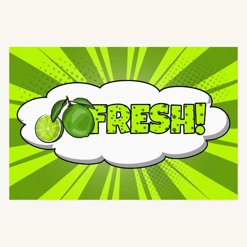 Fresh Comic Style Bubble Graffiti Lettering