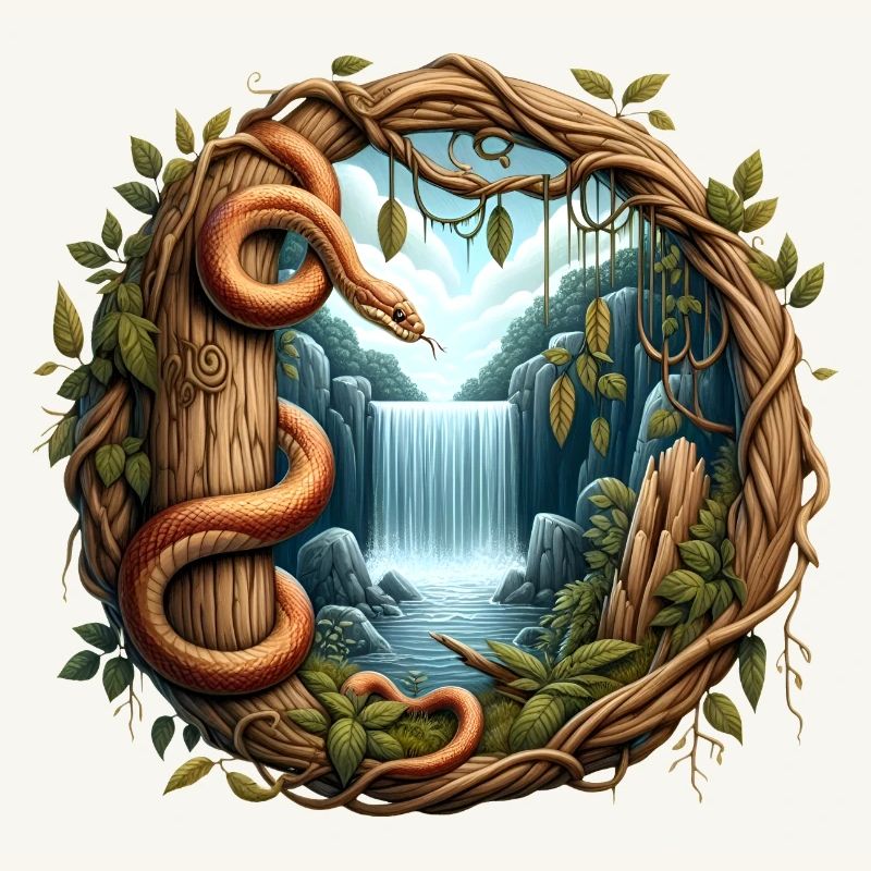 Queue in front of waterfall