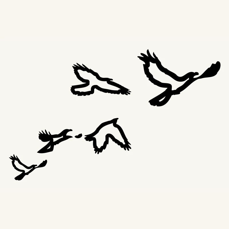 5 Voegel (1 color)
