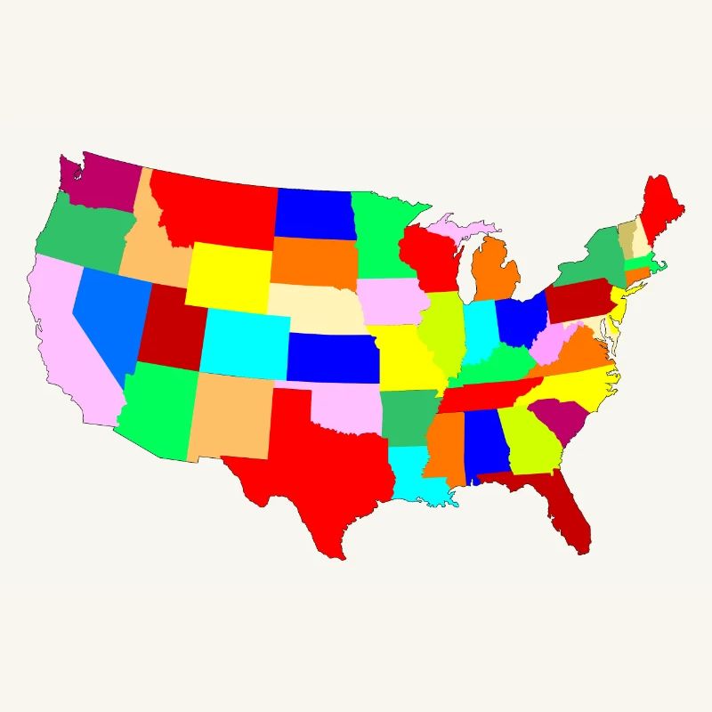 USA Patchwork Map