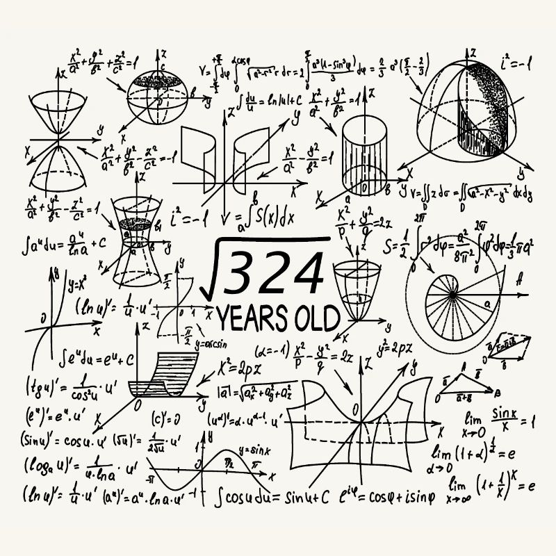 18th Birthday Math Math Student Mathefan