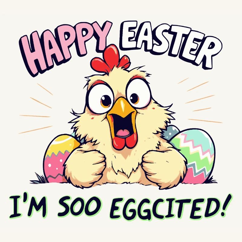 happy easter i am eggcited