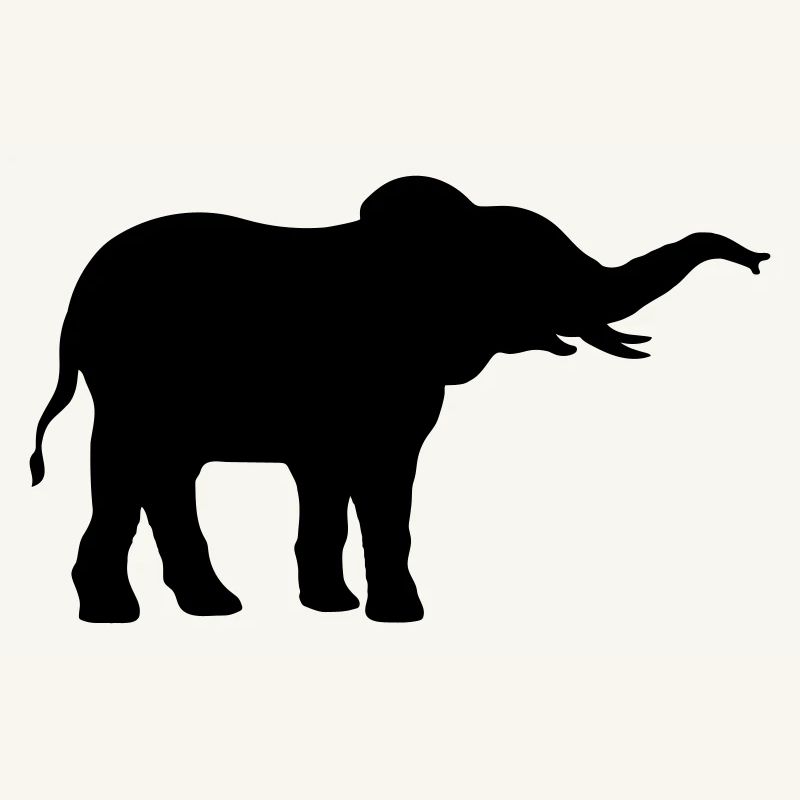 Conception de silhouette cool d’éléphant