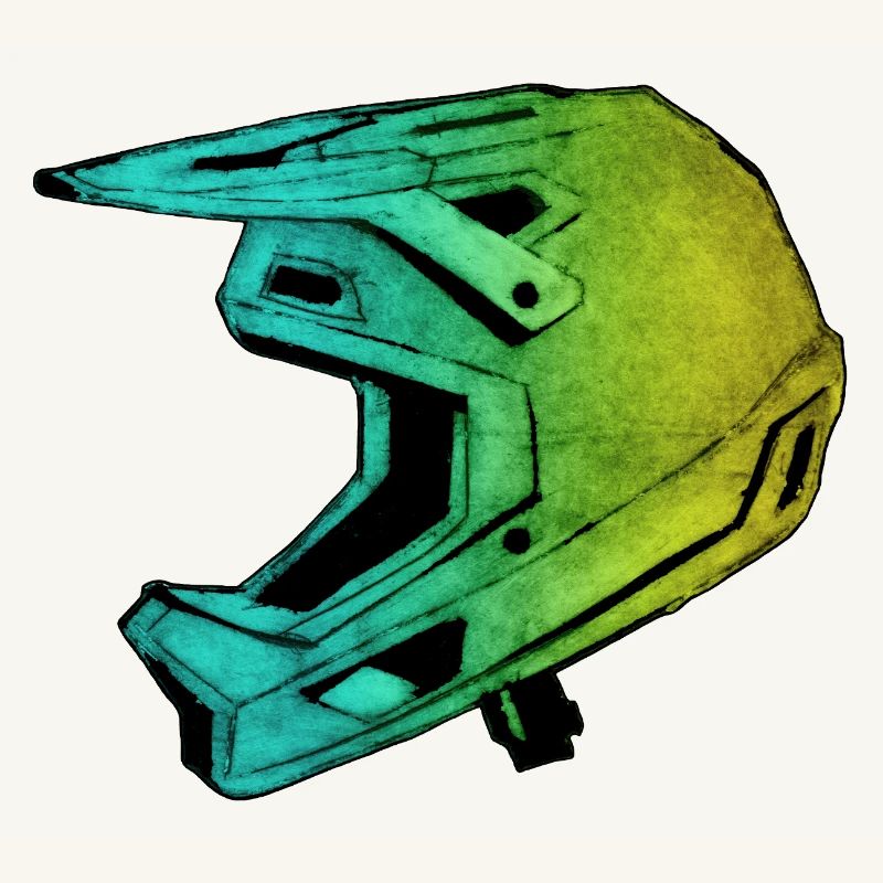 MTB FullFace Helm - handgeschnitzte Druckvorlage