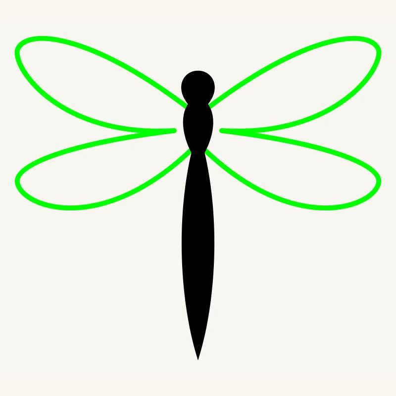 Libelle Silhouette